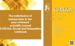 THE SUBMISSION OF MANUSCRIPTS IN THE PEER-REVIEWED SCIENTIFIC JOURNAL EUREKA: SOCIAL AND HUMANITIES CONTINUES