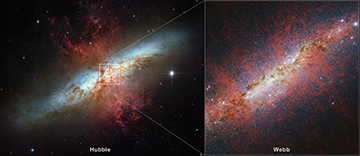 Webb Telescope Unveils Secrets of Extreme Starburst Galaxy
