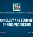 EEJET | Vol. 6 No. 11 (138) (2025) | Technology and Equipment of Food Production