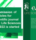 A submission of articles for the scientific journal EUREKA: Life Sciences No. 3, 2022 is started