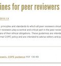 ETHICAL GUIDELINES FOR PEER REVIEWERS