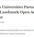 California Universities Collaborate with Wiley on Pioneering Open Access Deal