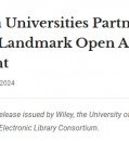California Universities Forge Historic Open Access Agreement with Wiley