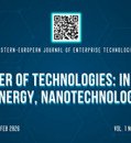 EEJET | Vol. 1 No. 13 (139) (2026) | Transfer of technologies: industry, energy, nanotechnology