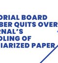 Editorial board member quits over journal’s handling of plagiarized paper
