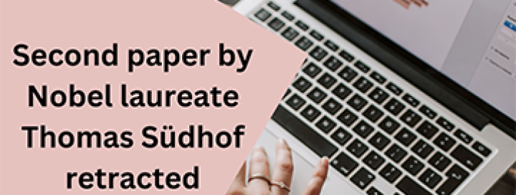 Second paper by Nobel laureate Thomas Südhof retracted