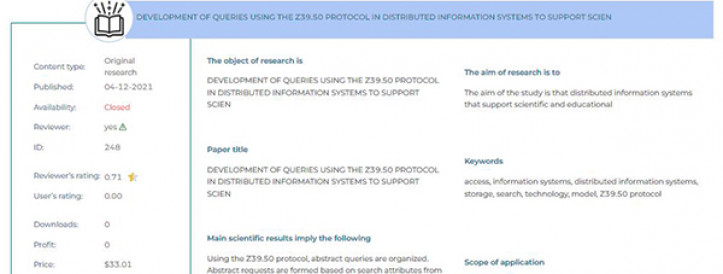 PERSPECTIVE SCIENTIFIC DEVELOPMENTS:  DEVELOPMENT OF QUERIES USING THE Z39.50 PROTOCOL IN DISTRIBUTED INFORMATION SYSTEMS TO SUPPORT SCIEN