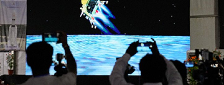 India makes history by landing spacecraft near Moon’s south pole