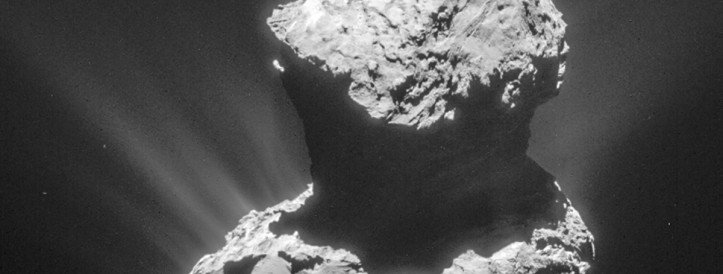 What is a presumed sign of life doing on a dead comet?