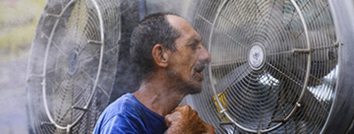 When is it too hot to use a fan?