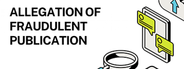 ALLEGATION OF FRAUDULENT PUBLICATION