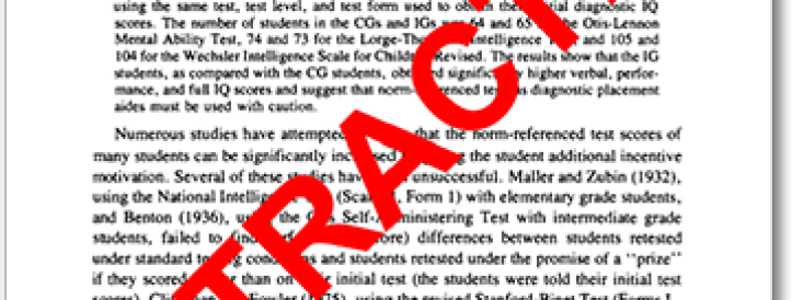 More than three decades after misconduct ruling, researcher’s IQ test paper is retracted