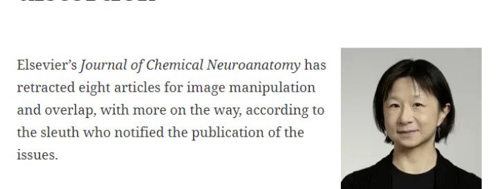 Neuroscience journal retracts eight articles for image distortion